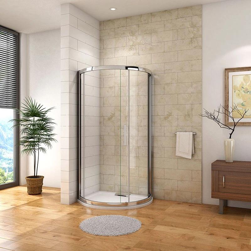 1850mm Walk In Quadrant Shower Enclosure 6mm EasyClean Glass - Image 4