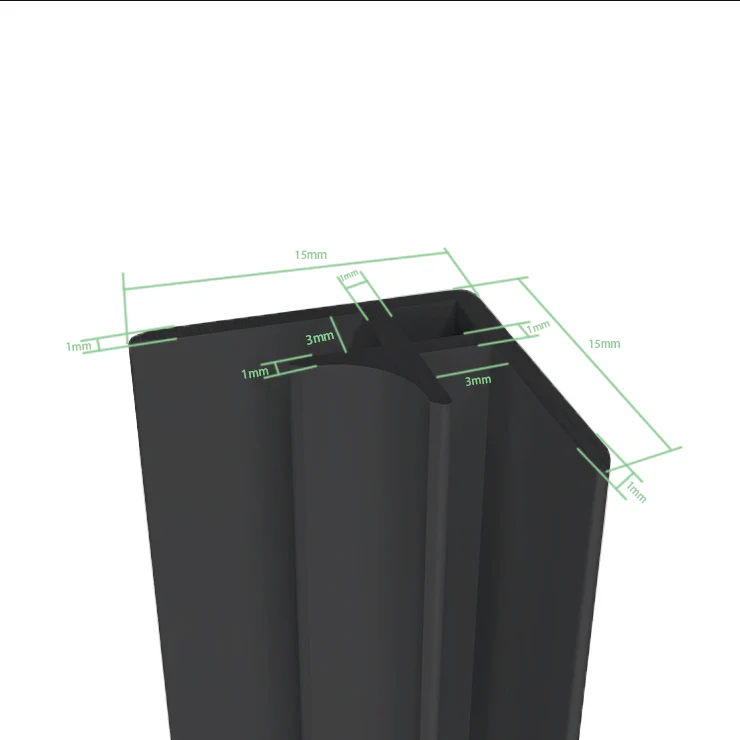 Large Black Aluminum Shower panel Wall Wet Wall Cladding (2pcs) - Image 5