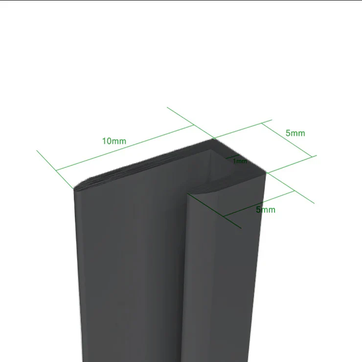 Large Black Aluminum Shower panel Wall Wet Wall Cladding (2pcs) - Image 6