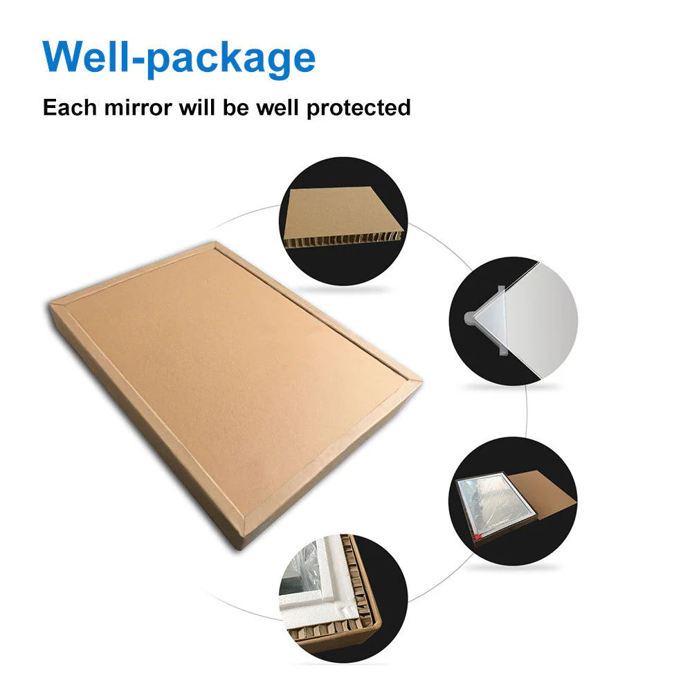 Bathroom Mirror with LED Lights, Touch Switch 600x500 500x600 LED Bathroom Mirror - Image 11
