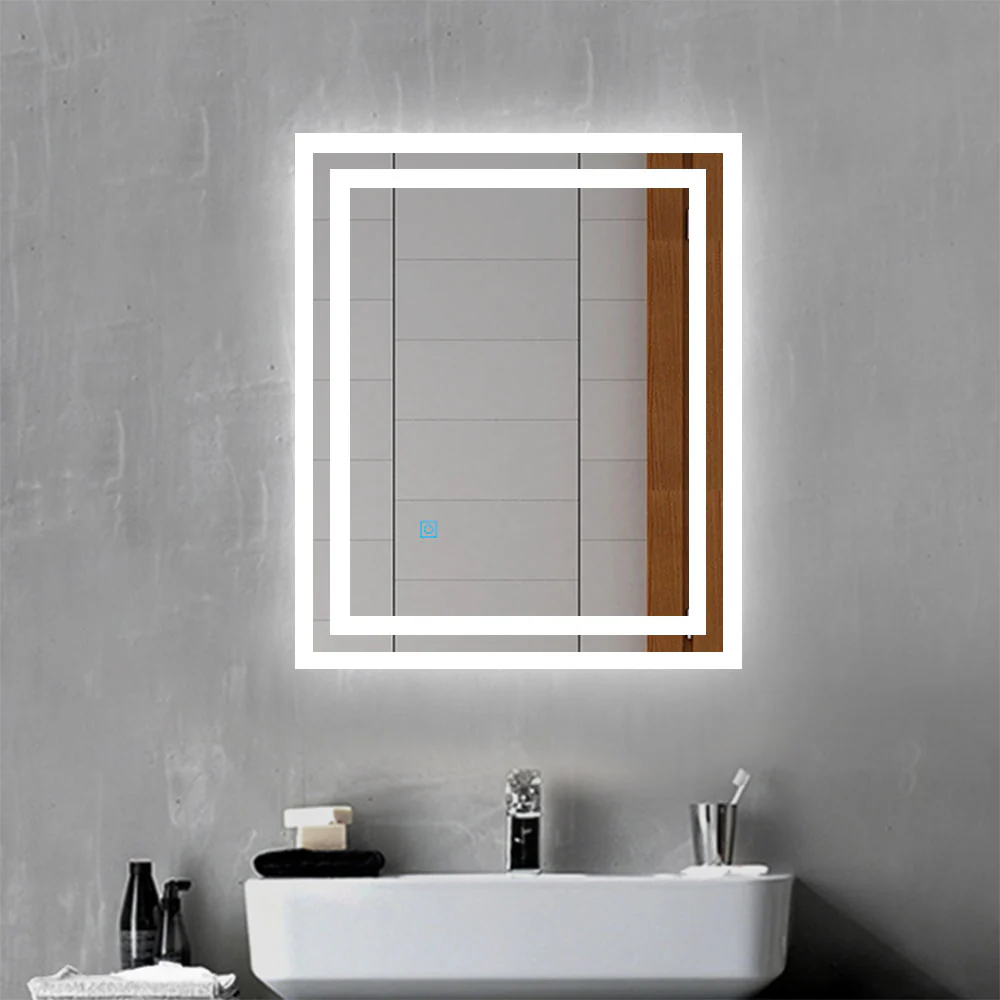 Bathroom Mirror with LED Lights, Touch Switch 600x500 500x600 LED Bathroom Mirror - Image 3