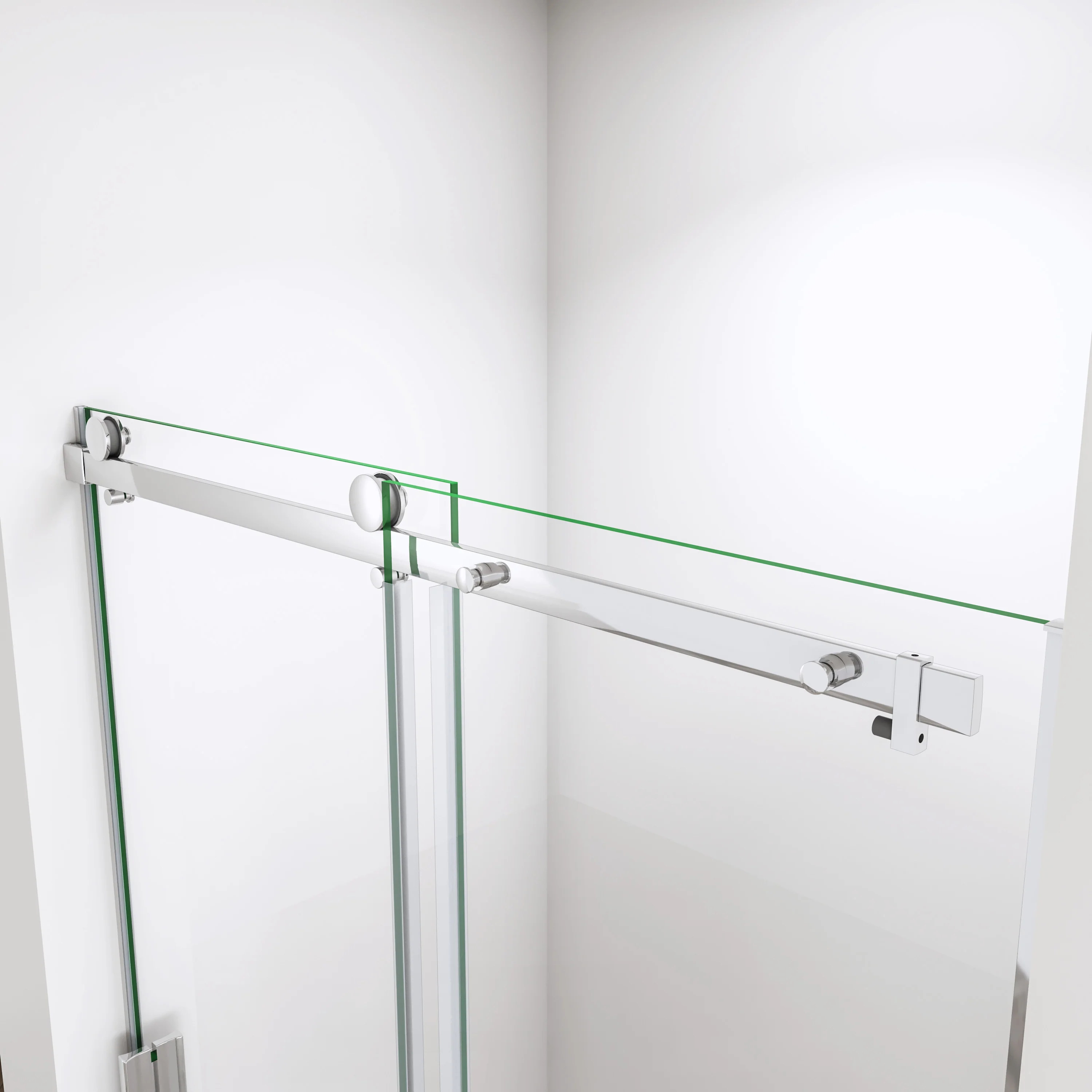 SKY Frameless Sliding Shower Enclosure Door 1950 Glass Screen Cubicle - Image 5