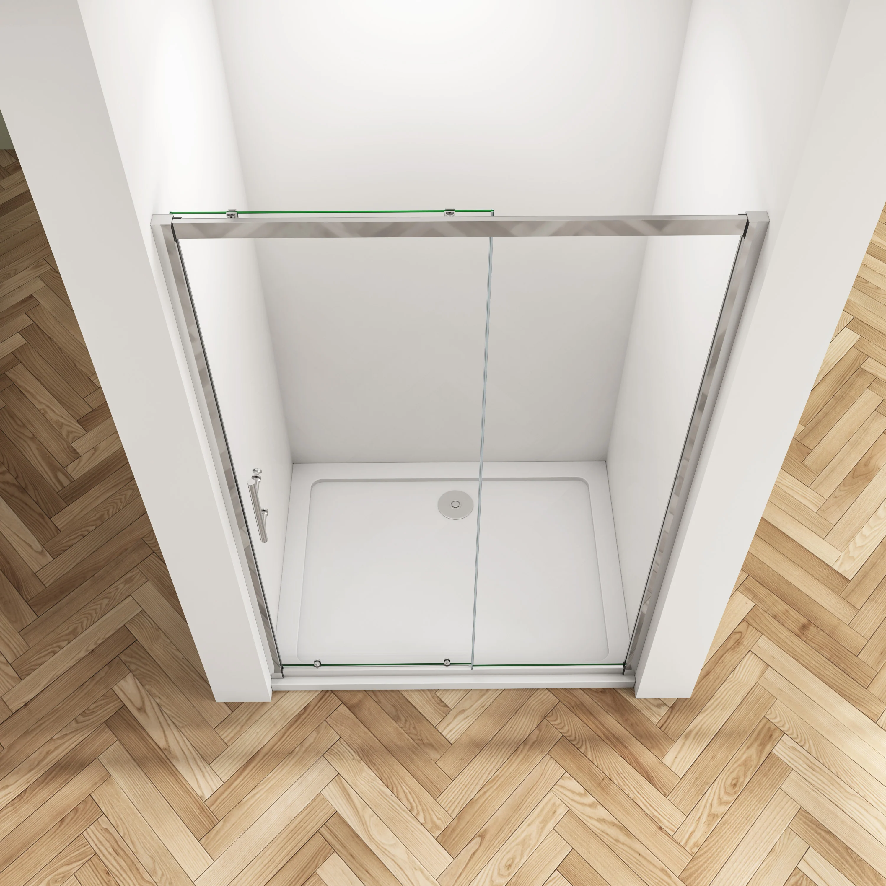 New Bathroom Sliding Shower Enclosure Shower WalK In 6mm safety 6mm Glass Door - Image 9