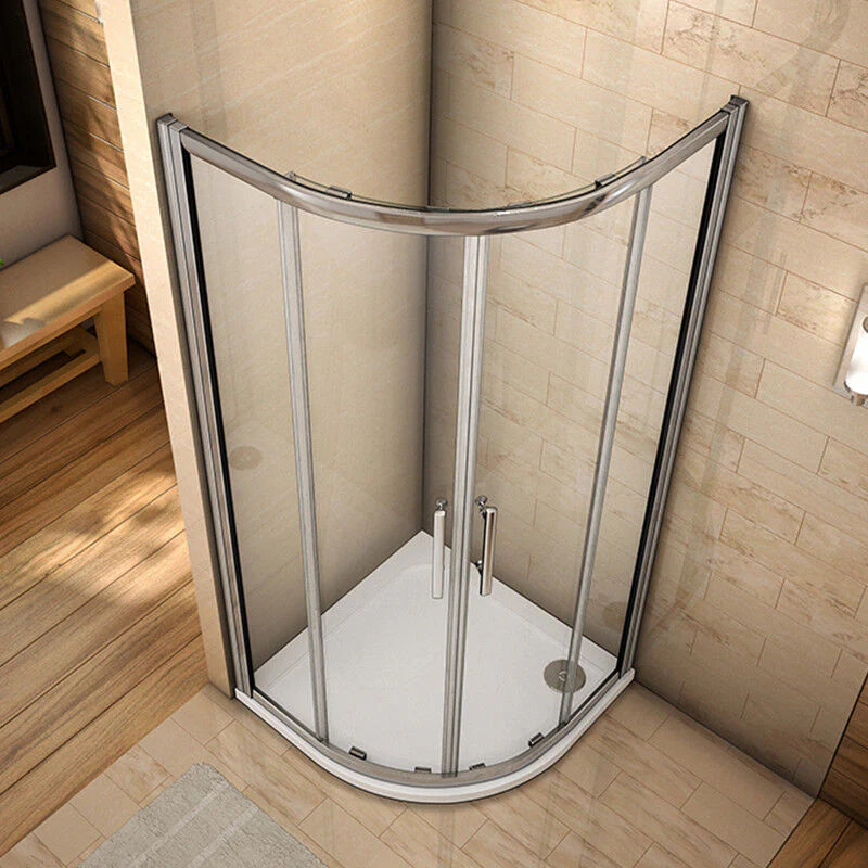 Quadrant Shower Door s 760x760/800x800/900x900mm Corner Cubicle Glass Stone Tray - Image 4