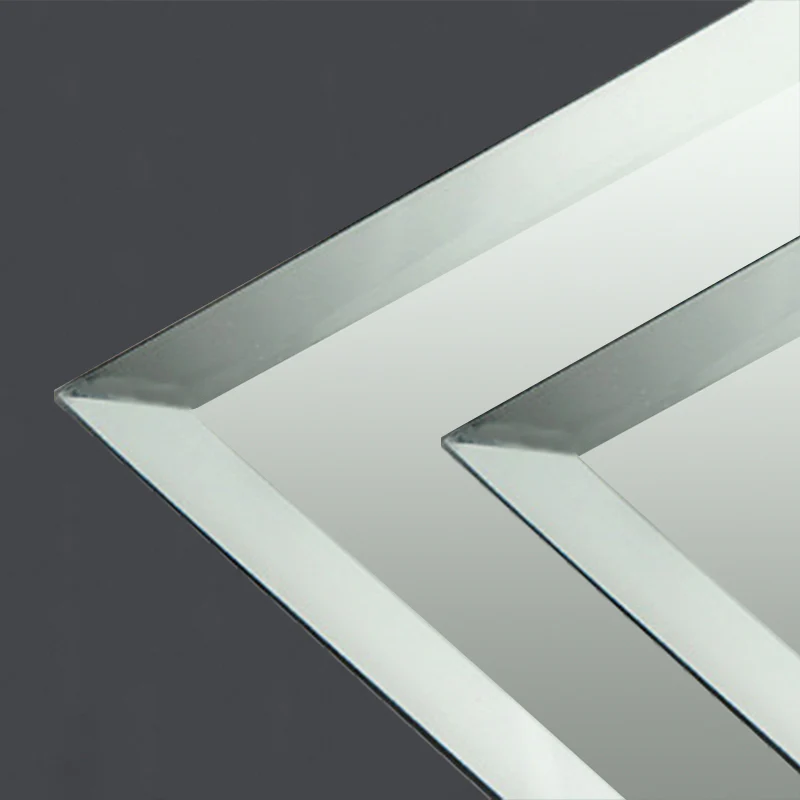 500x700mm Frameless Batroom Wall Mirrors, Wall Mounted Bathroom Mirror Vertical or Horizontal - Image 4