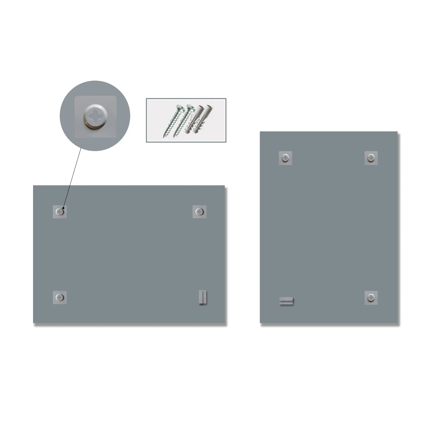 500x700mm Frameless Batroom Wall Mirrors, Wall Mounted Bathroom Mirror Vertical or Horizontal - Image 5