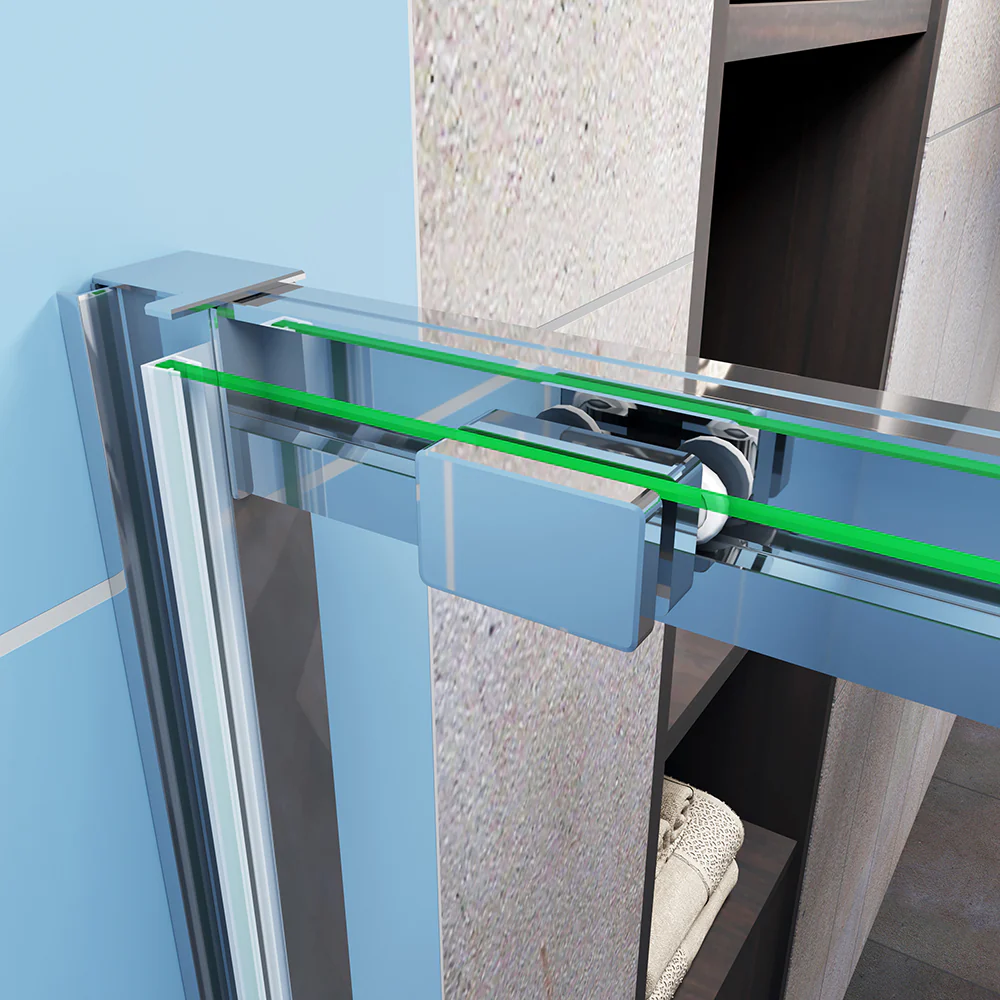 Shower Sliding Enclosure 8mm Glass Screen, Stone tray optional - Image 6