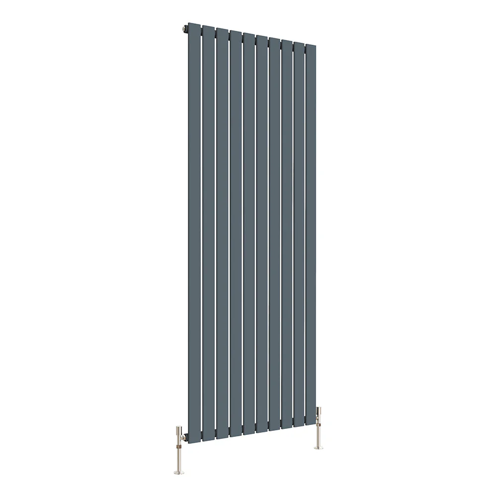 SKY Bathroom Vertical Flat Panel Tall Anthracite & Black & White Radiator Central Heating - Image 47