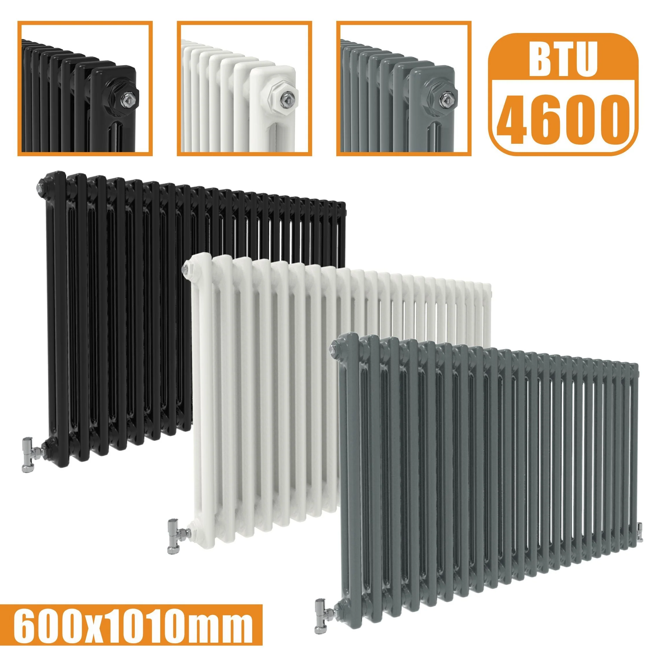 SKY bathroom Cast Iron Style Horizontal Traditional 2&3 Columns Radiator - Image 27