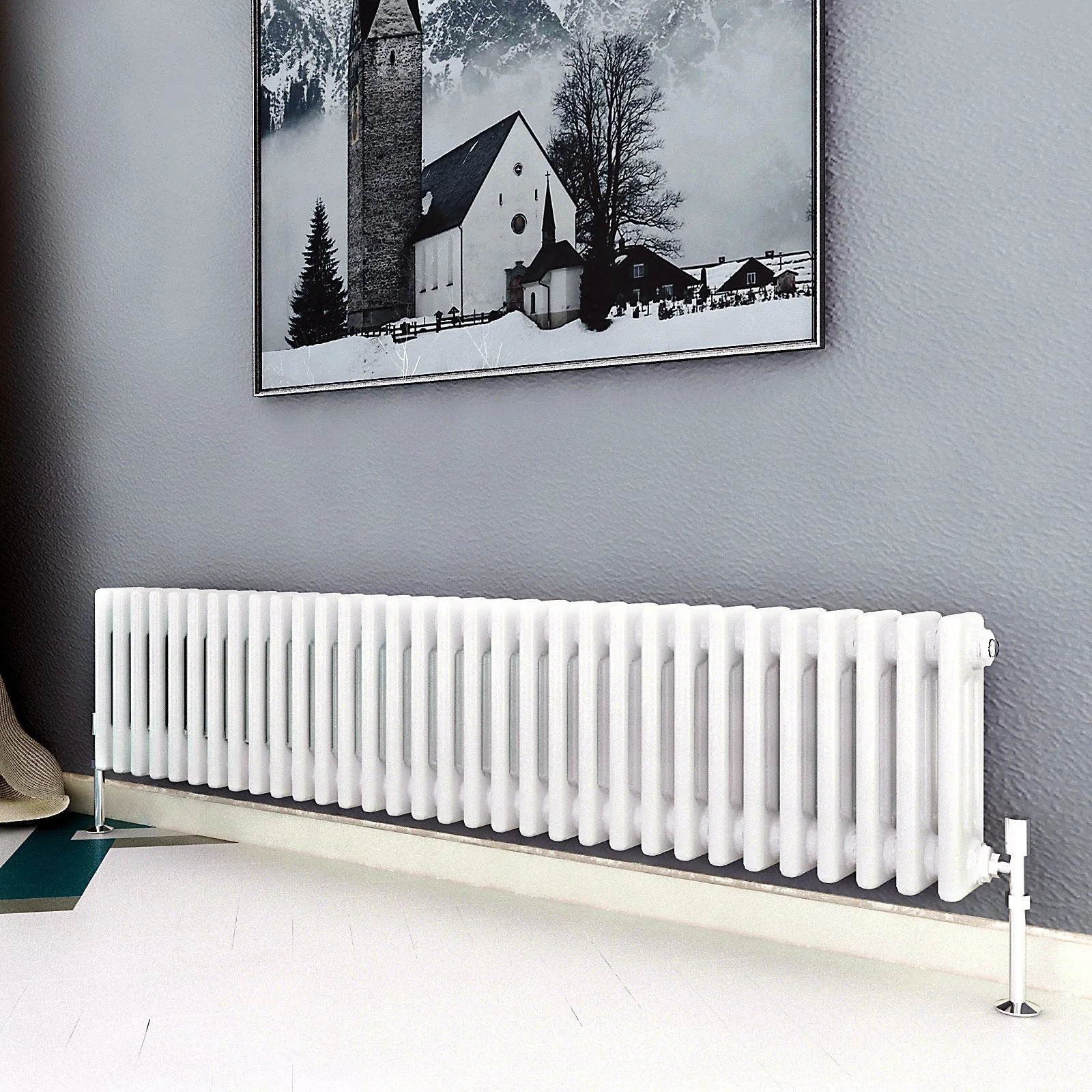 SKY bathroom Cast Iron Style Horizontal Traditional 2&3 Columns Radiator - Image 3