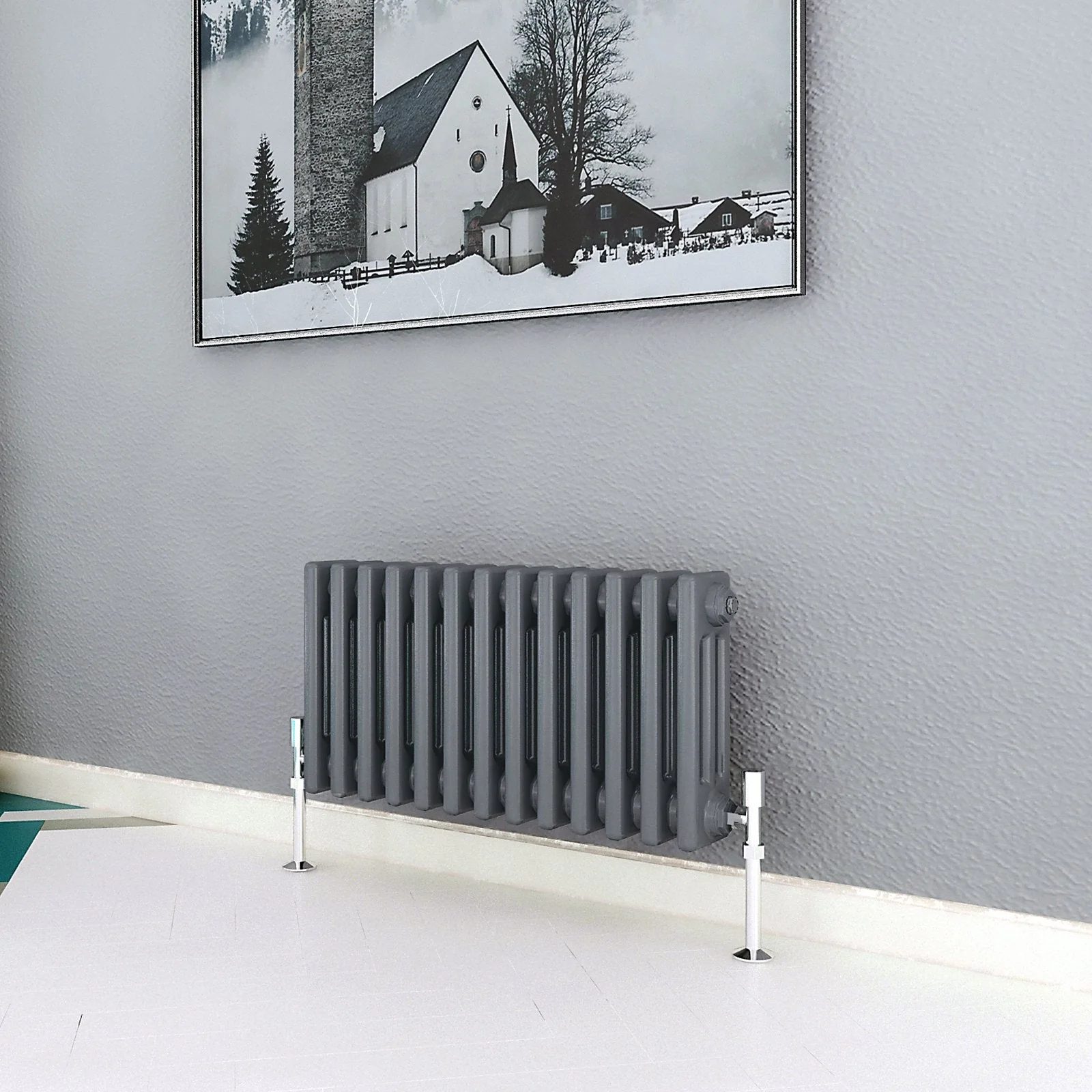 SKY bathroom Cast Iron Style Horizontal Traditional 2&3 Columns Radiator - Image 8