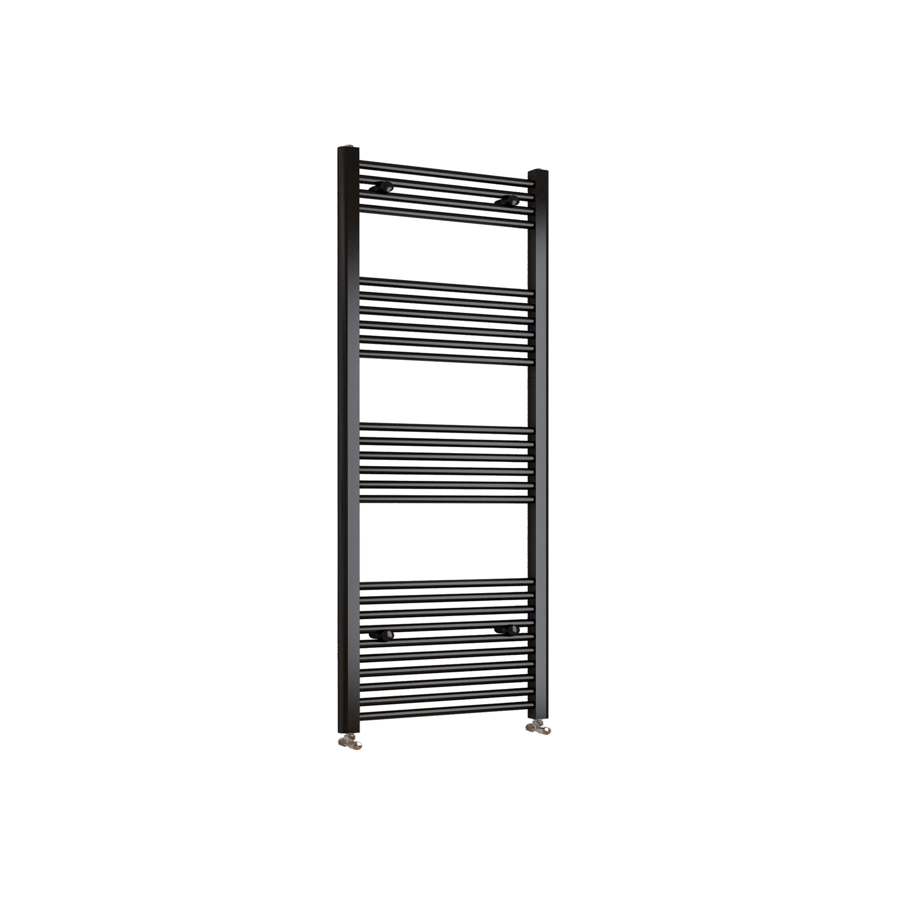 Matt Black Central Towel Rail Straight Ladder Heating Radiator Warmer - Image 4