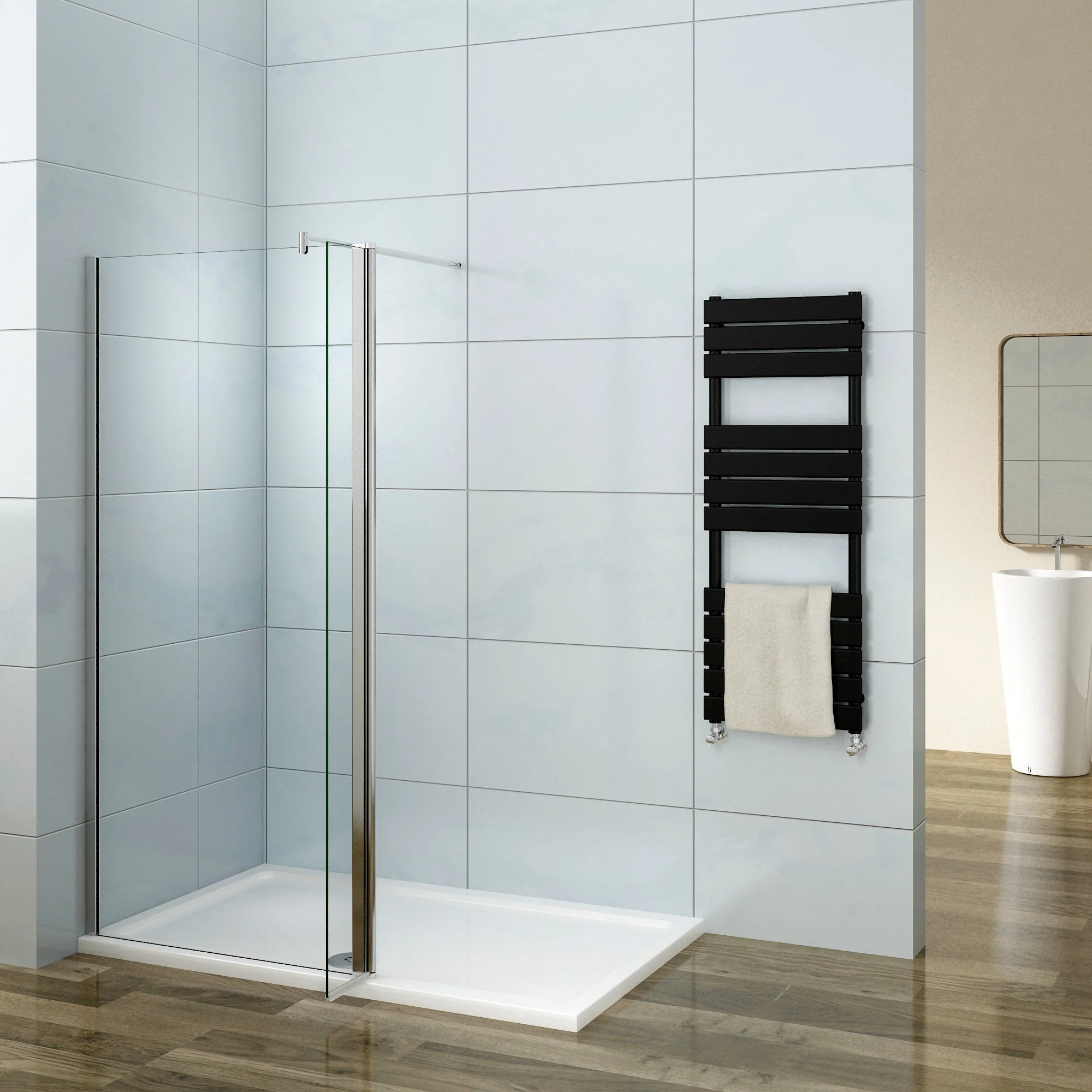 SKY Bathroom Towel Rail Radiator Flat Panel Ladder Designer Rads - Image 4