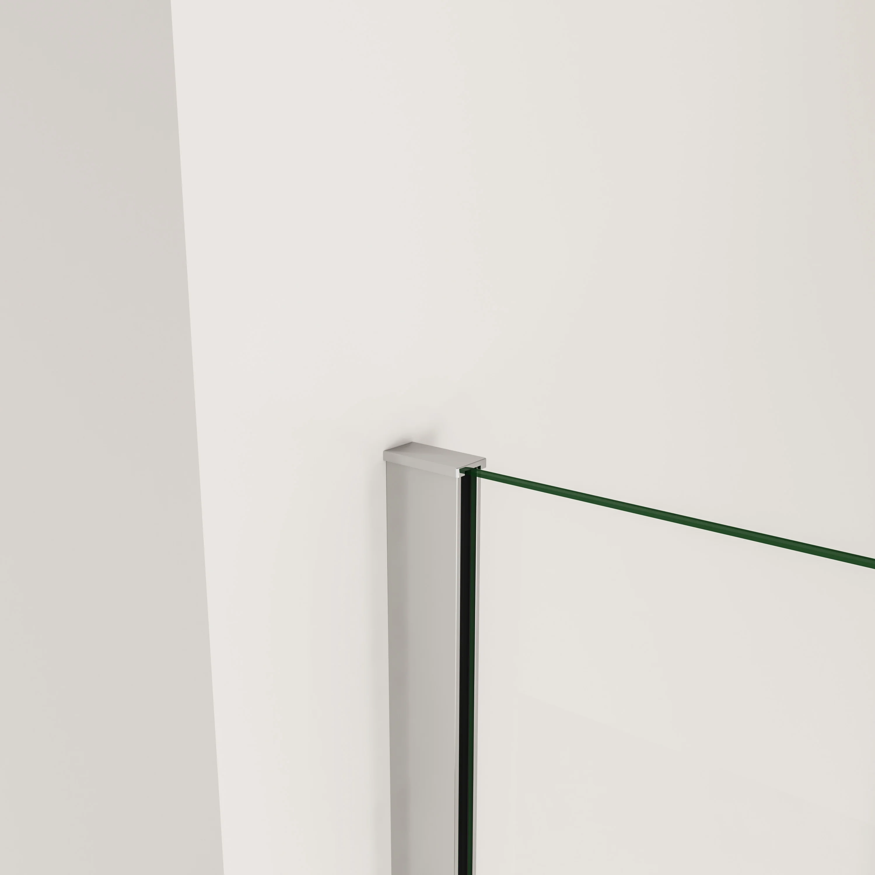 Corner Fixed Bath Shower Screen Over Bath Square Cut 250 300 350 700 800x1400mm - Image 4