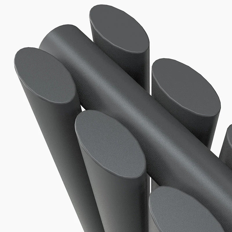 Sky Bathroom White/Anthracite/Black Oval Column Tall Vertical Central Heating Radiator - Image 4
