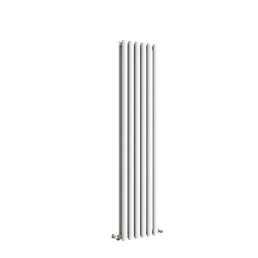 Sky Bathroom White/Anthracite/Black Oval Column Tall Vertical Central Heating Radiator - Image 42