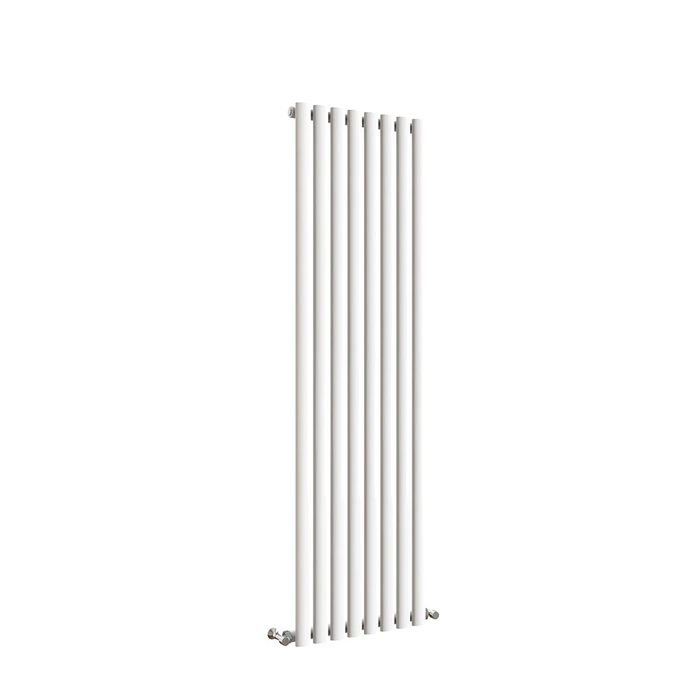 Sky Bathroom White/Anthracite/Black Oval Column Tall Vertical Central Heating Radiator - Image 43