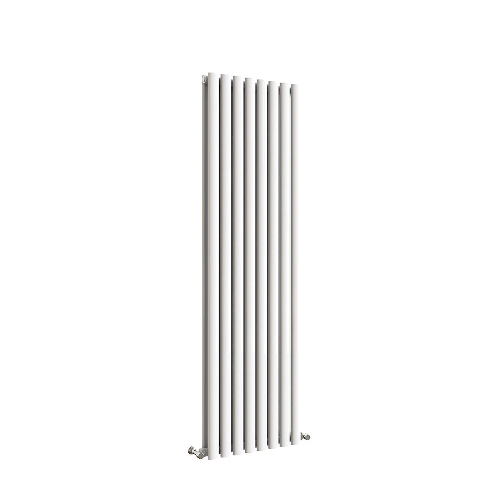 Sky Bathroom White/Anthracite/Black Oval Column Tall Vertical Central Heating Radiator - Image 44