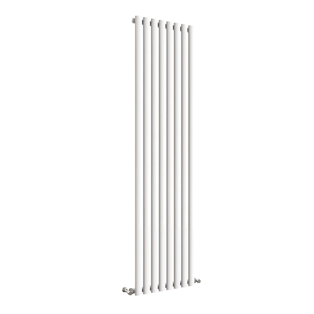 Sky Bathroom White/Anthracite/Black Oval Column Tall Vertical Central Heating Radiator - Image 47