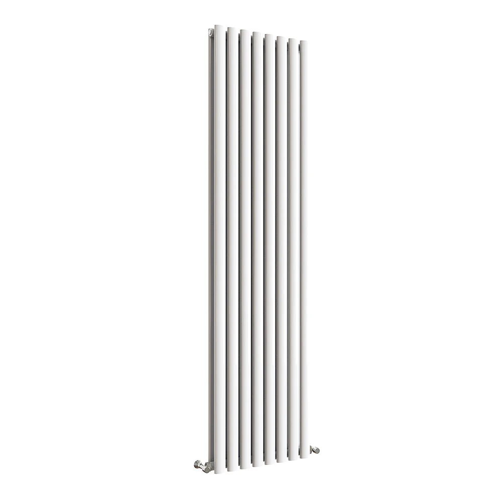 Sky Bathroom White/Anthracite/Black Oval Column Tall Vertical Central Heating Radiator - Image 48
