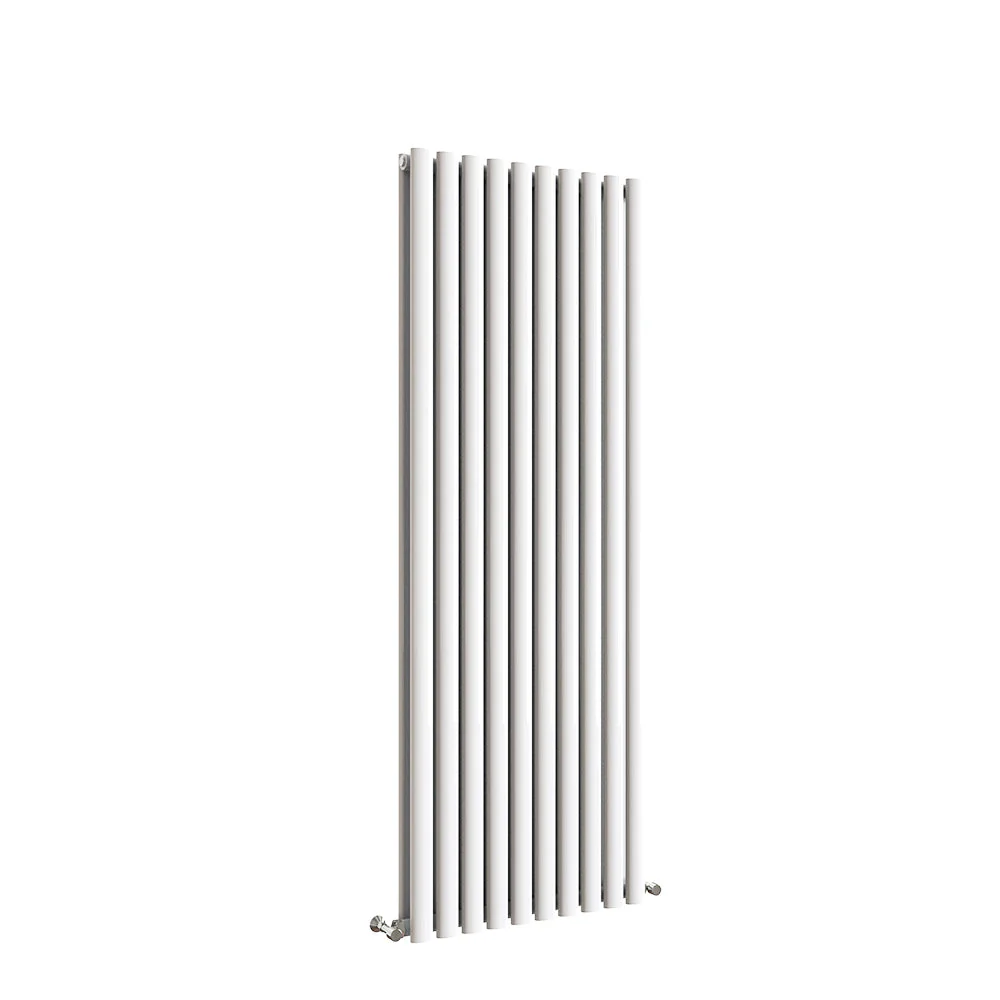 Sky Bathroom White/Anthracite/Black Oval Column Tall Vertical Central Heating Radiator - Image 52