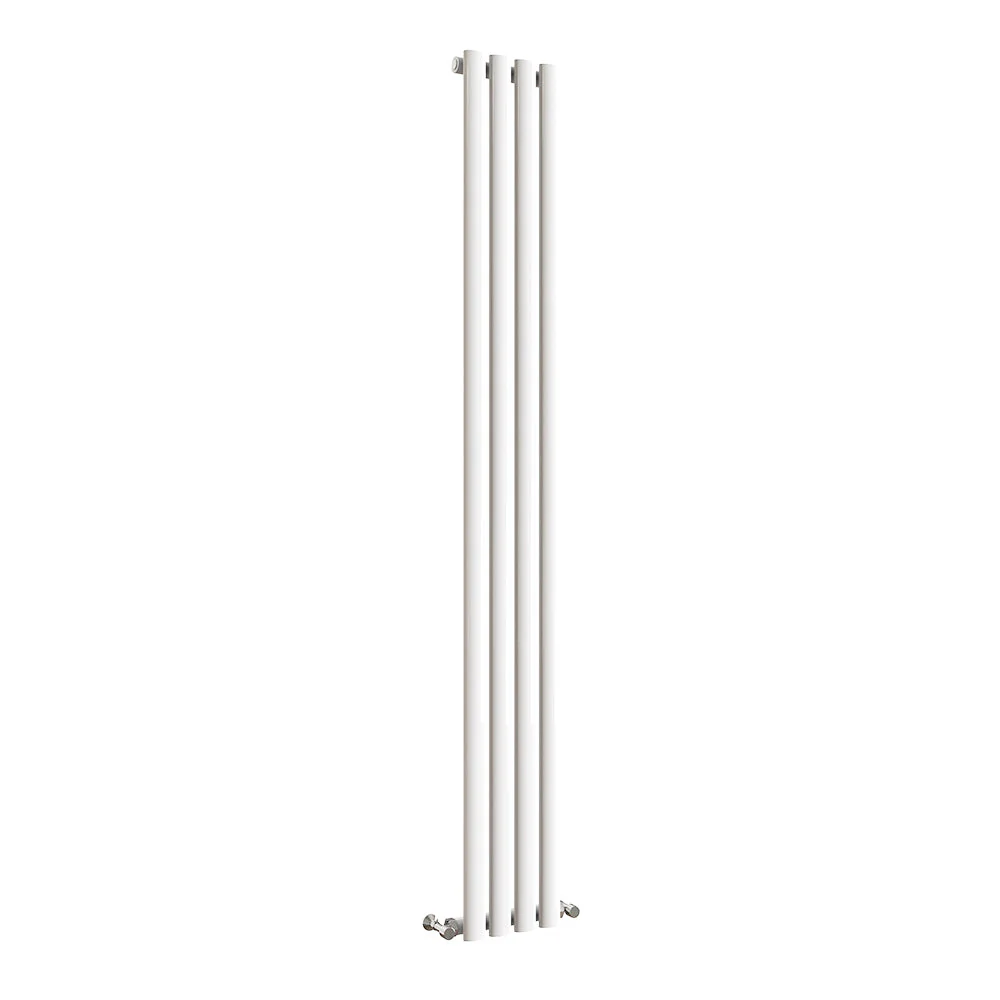 Sky Bathroom White/Anthracite/Black Oval Column Tall Vertical Central Heating Radiator - Image 54