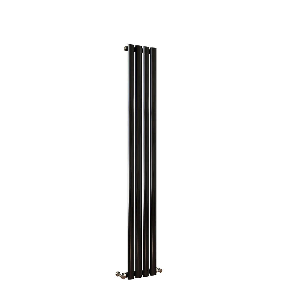 Sky Bathroom White/Anthracite/Black Oval Column Tall Vertical Central Heating Radiator - Image 55