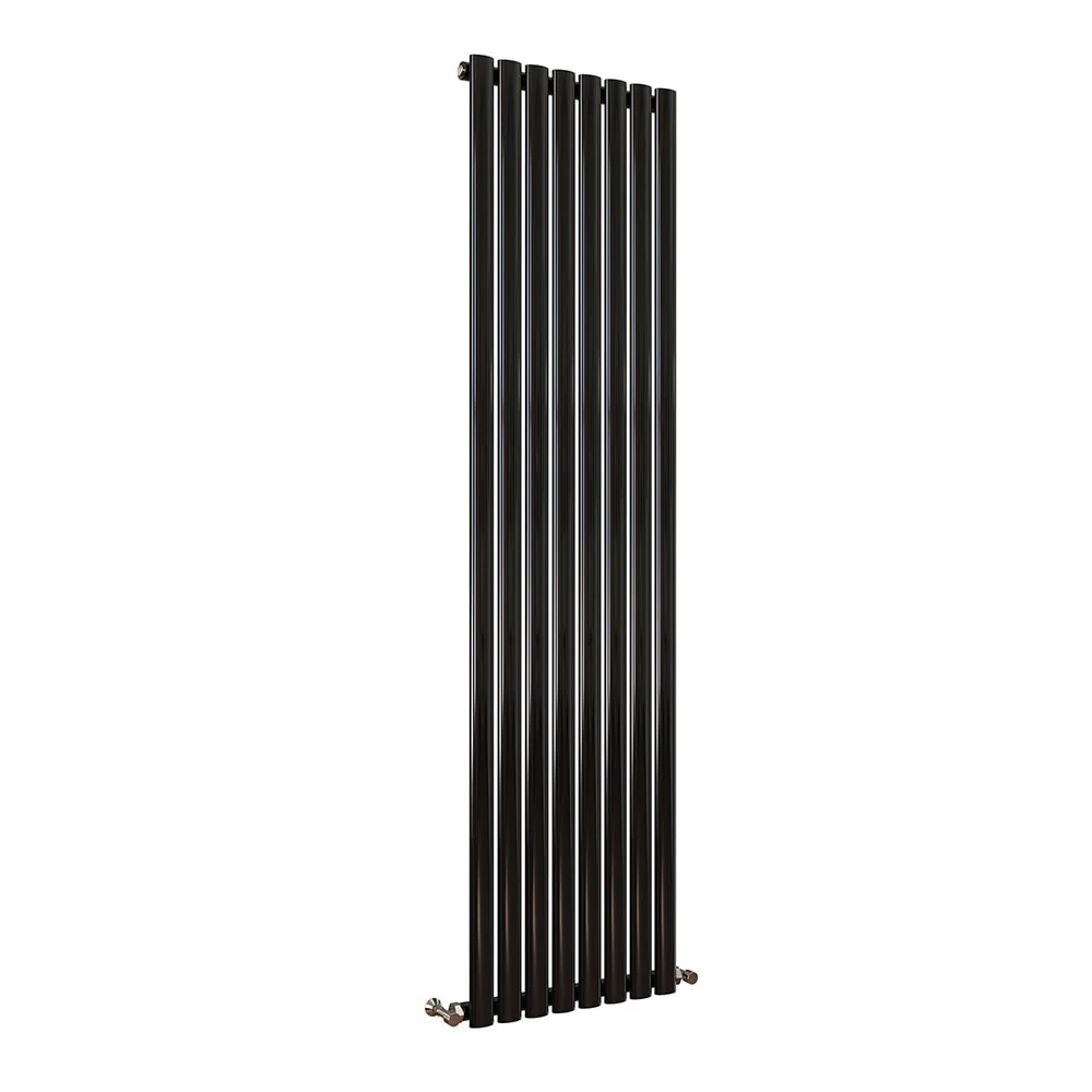 Sky Bathroom White/Anthracite/Black Oval Column Tall Vertical Central Heating Radiator - Image 63