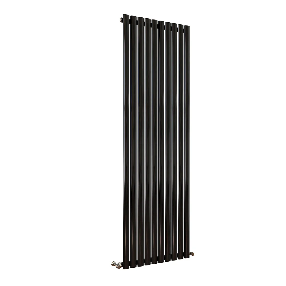 Sky Bathroom White/Anthracite/Black Oval Column Tall Vertical Central Heating Radiator - Image 65