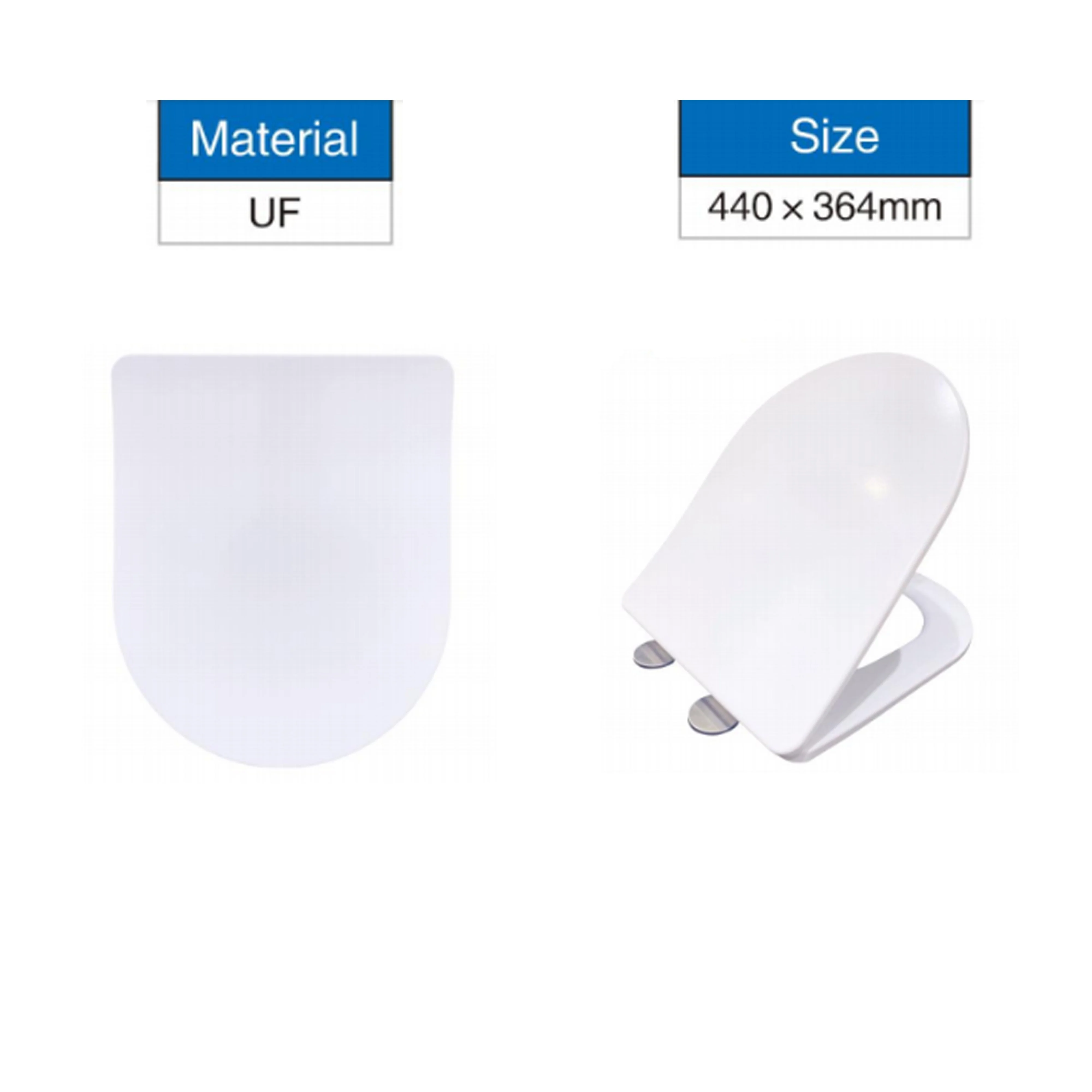 SKY BATHROOM Wall Hung Rimless Toilet (UF) Pan Soft Close Seat WC - Image 6