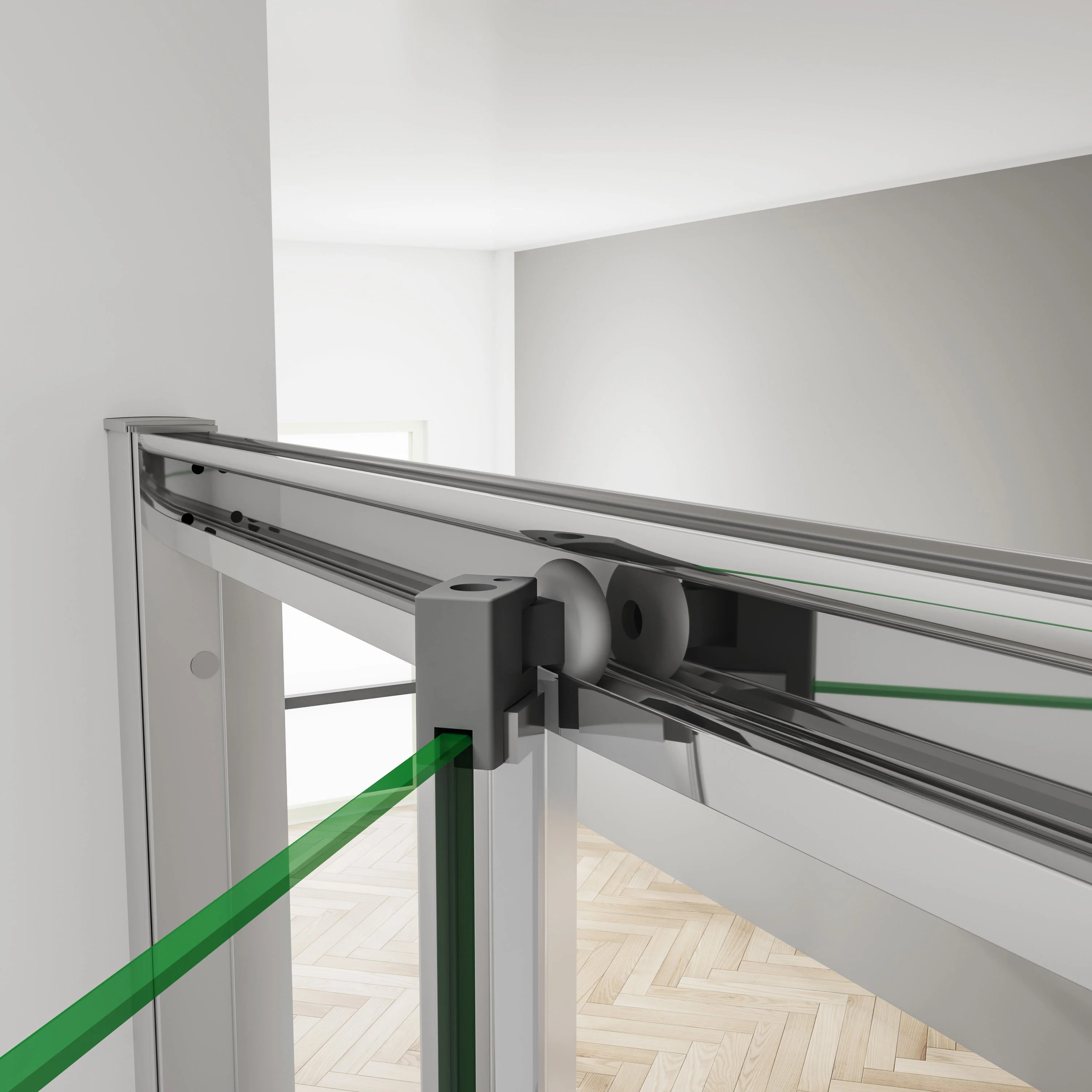 Bi Fold Shower Enclosure Shower Door Screen Safety Glass - Image 4