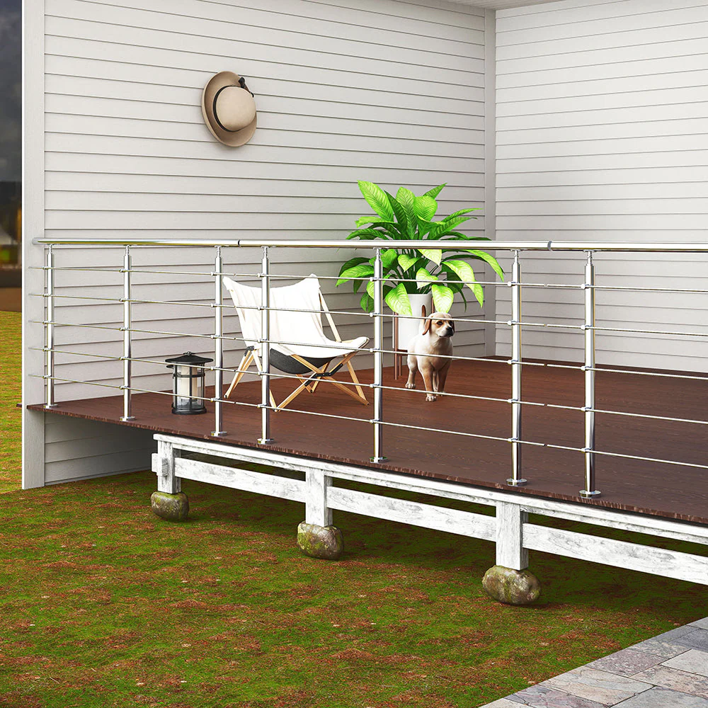 SKY steps 5 Cross bars Stairs Grab Rail Stainless Steel Balustrade Handrail - Image 3
