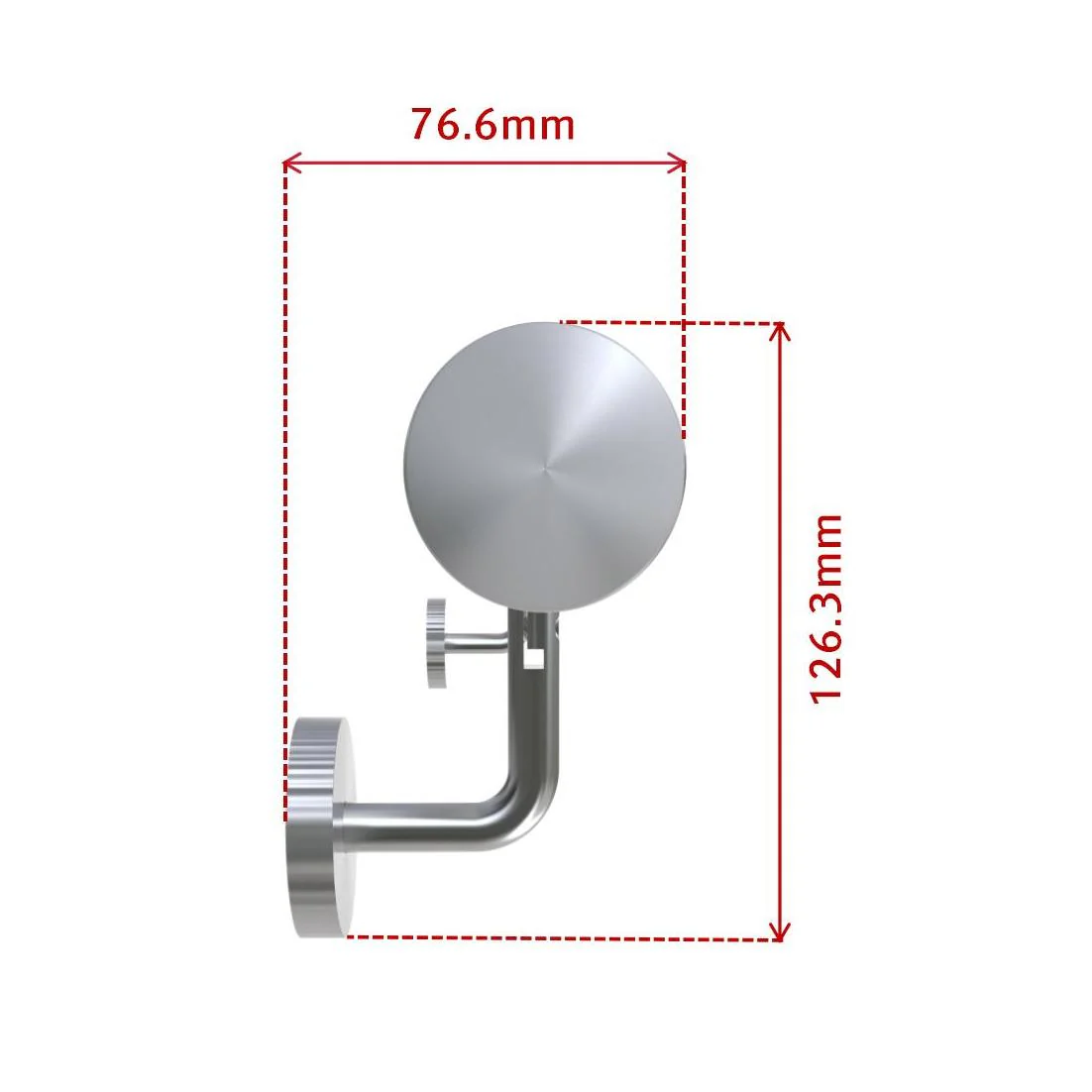 304 Stainless Steel Handrail Stair Steps for Wall Mount Pipe Stair - Image 13