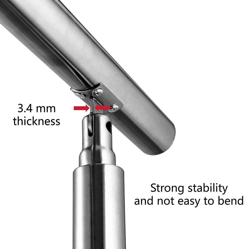 SKY 5 crossbars Balustrade Stairs Stainless Steel handrail - Image 13