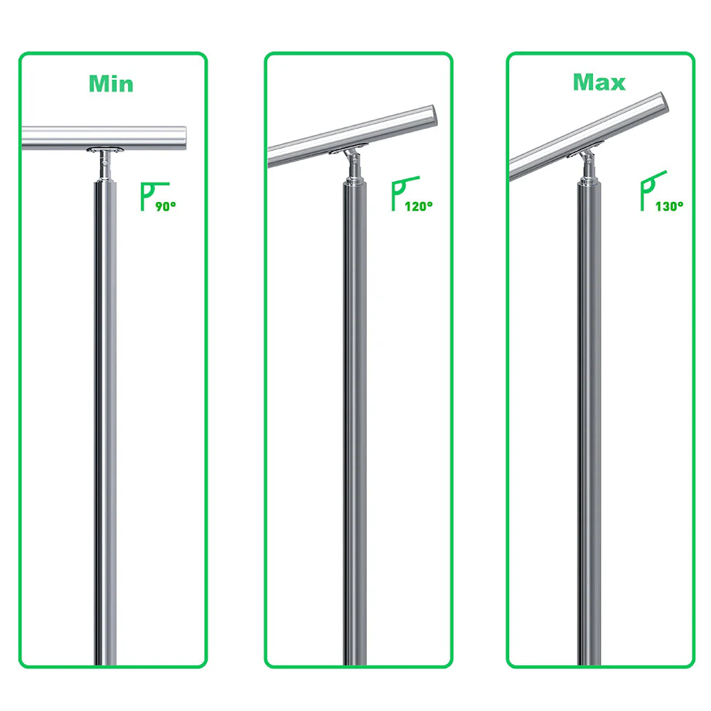 SKY 5 crossbars Balustrade Stairs Stainless Steel handrail - Image 15