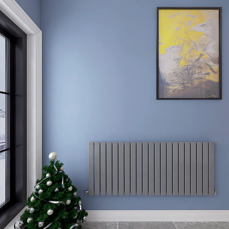 SKY Bath Black & White & Anthracite Horizontal Designer Radiator - Image 2