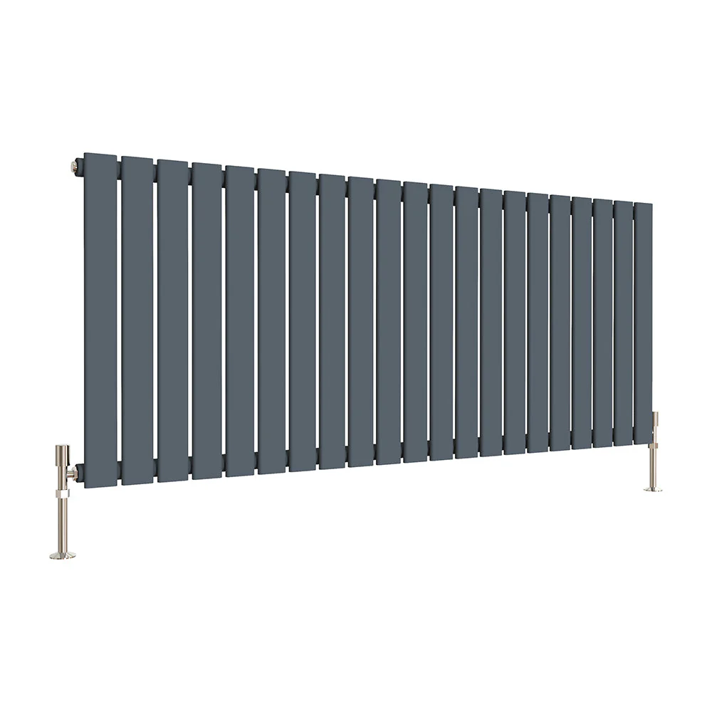 SKY Bath Black & White & Anthracite Horizontal Designer Radiator - Image 54