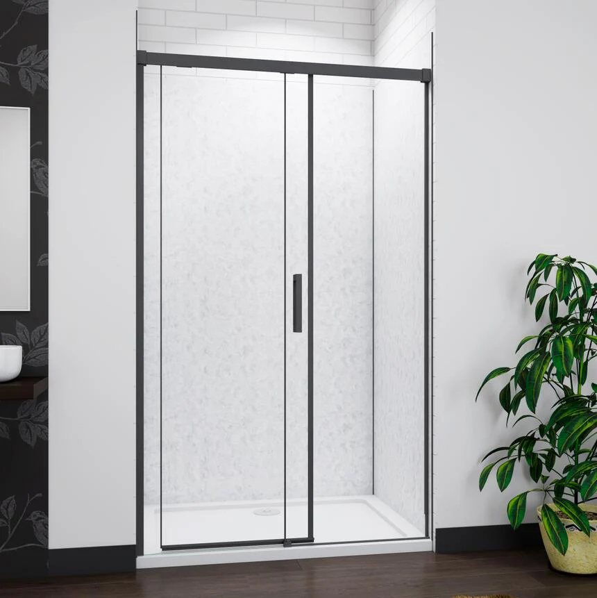 SKY bathroom Sliding Shower 8mm Door EASY CLEAN Tempered Glass - Image 2