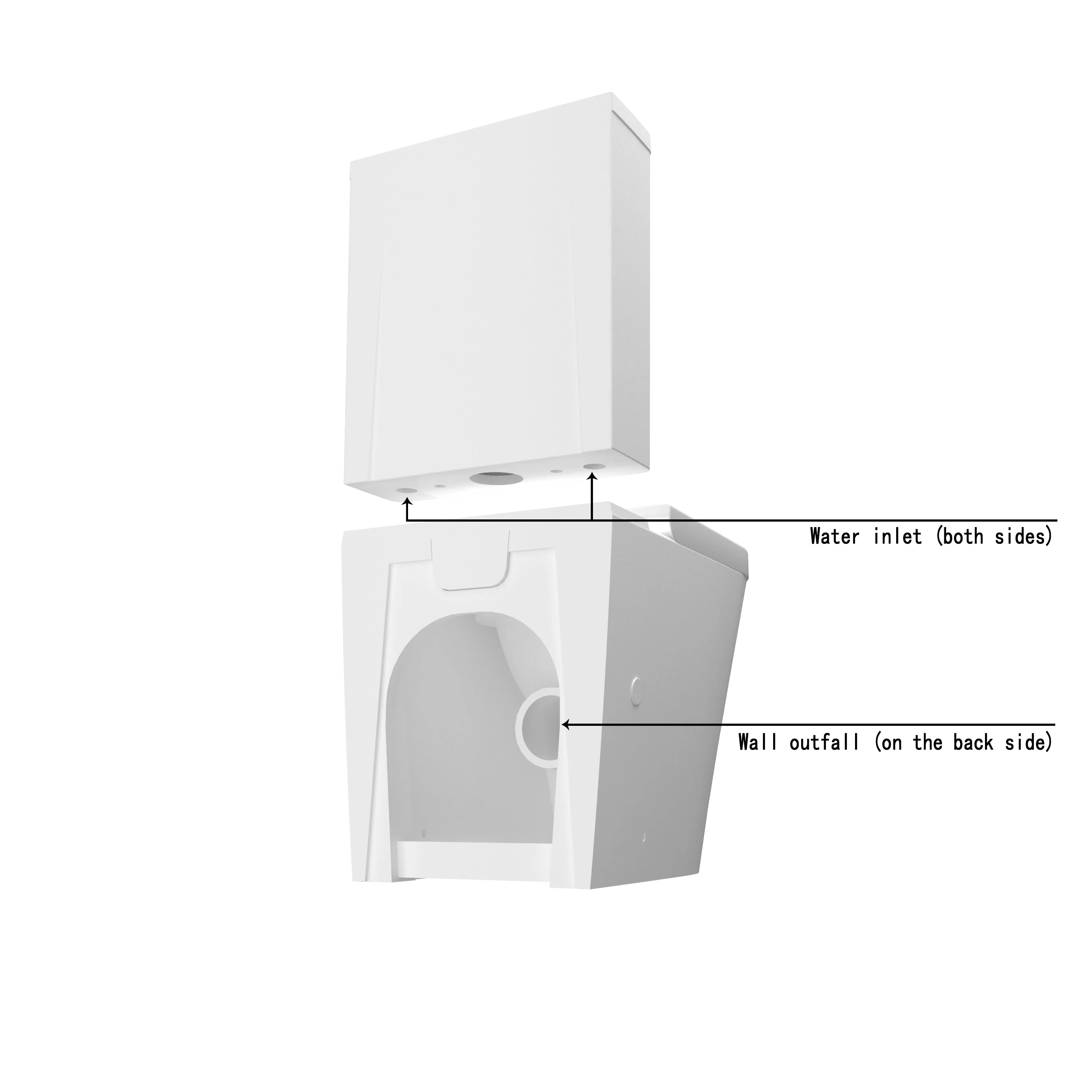 SKY BATHROOM WC White Round Rimless Close Coupled Toilet Soft Close Seat - Image 3
