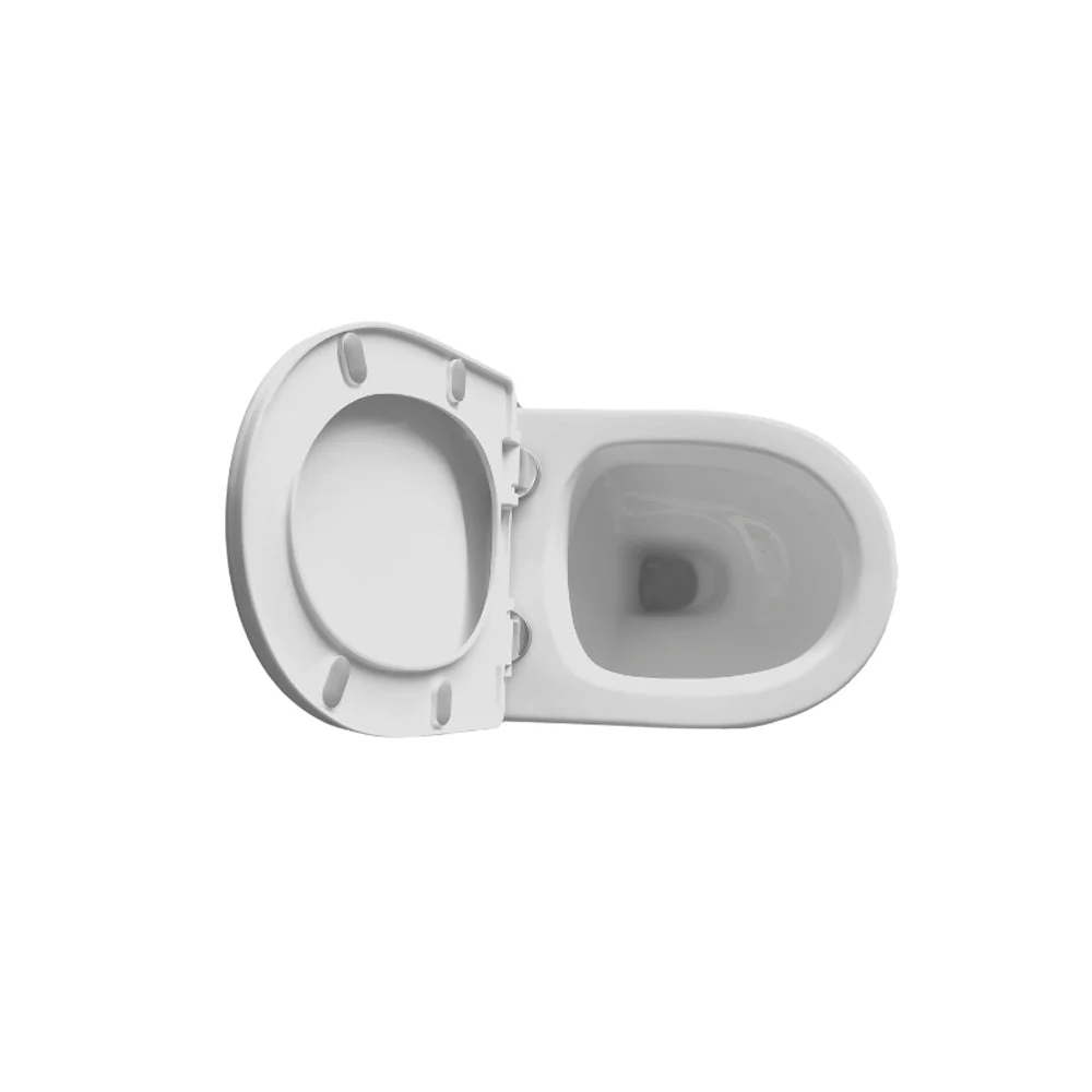 SKY Modern Back To Wall Toilet Short Projection Soft Close Seat Bathroom WC - Image 5