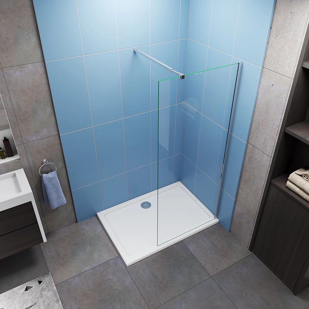 Wet Room Shower Screen Panel Enclosure 10mm Glass F084 - Image 2