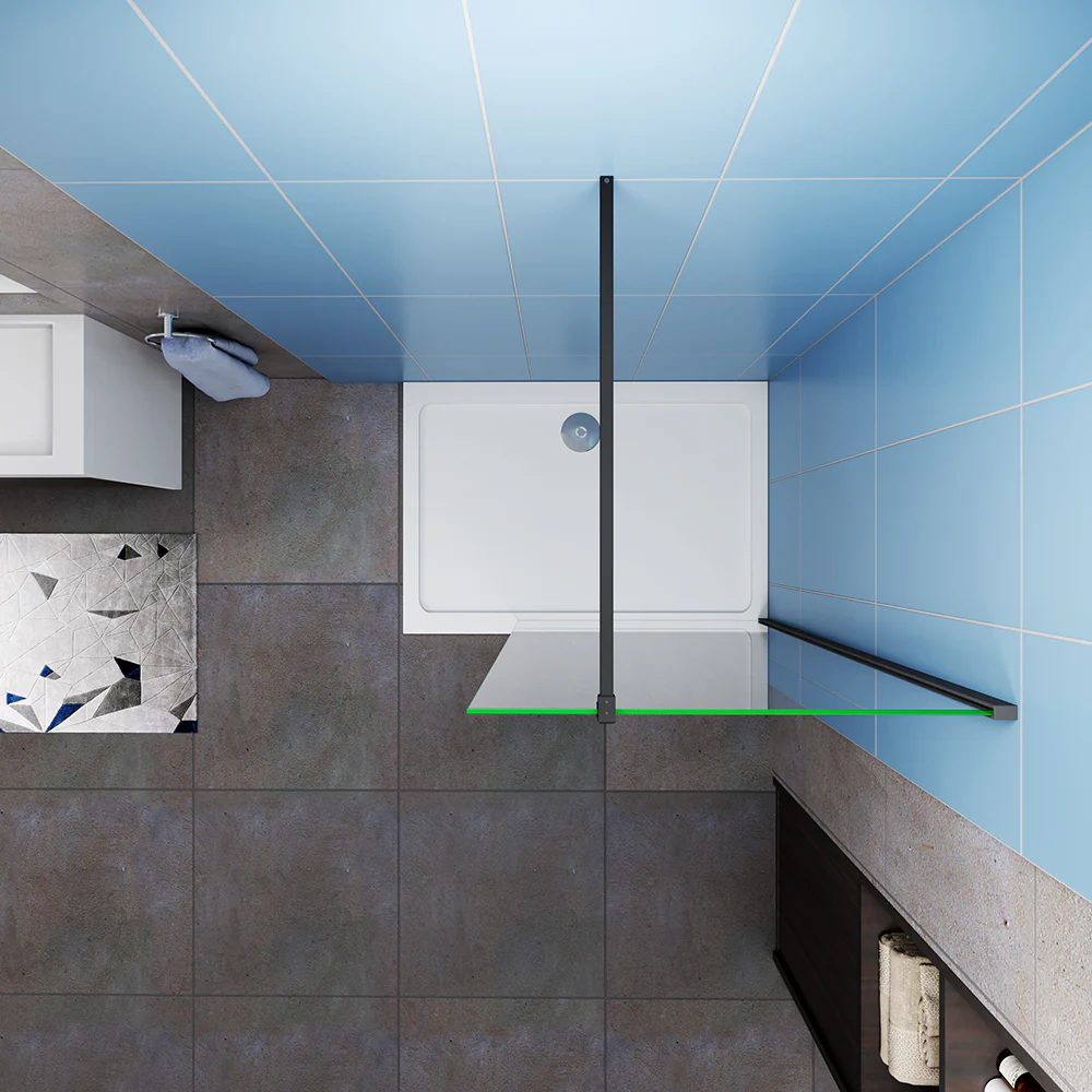 Walk In Screen Panel 10mm Shower Door Enclosure Glass F131B - Image 7